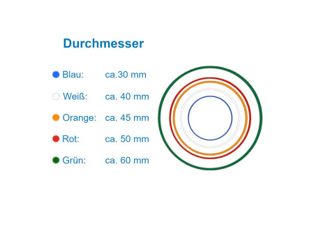 Läufer Elastiques sur carte RONDELLA, couleurs/tailles ass.