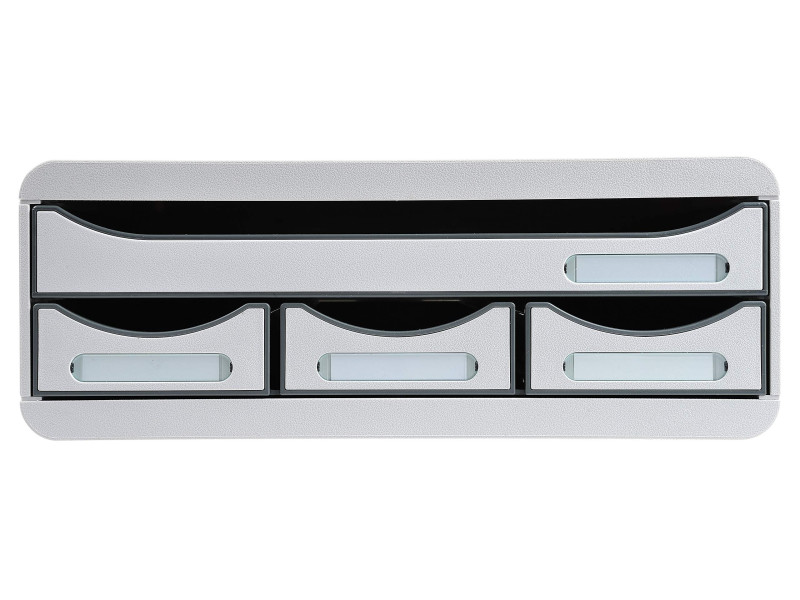 EXACOMPTA Module de classement TOOLBOX MINI, 4 tiroirs, gris