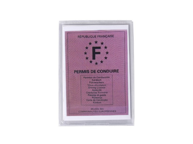EXACOMPTA Etui de poche, PVC, 3 volets, 0,20 mm, 75 x 107 mm