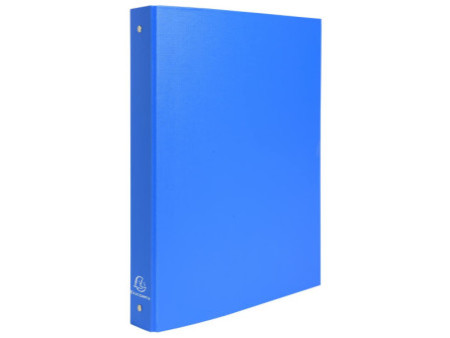 EXACOMPTA Classeur rembordé PP, A4, 4 anneaux, bleu clair