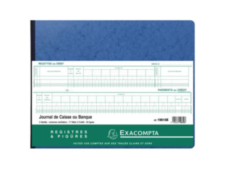 EXACOMPTA Piqûre 'Journal de caisse ou banque', 297 x 380 mm
