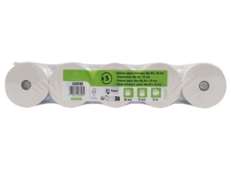 EXACOMPTA Bobine thermique pour caisse, 80 mm x 72 m