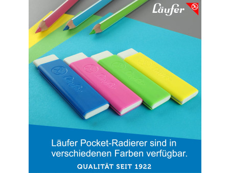Läufer Gomme en plastique Pocket 2, rose