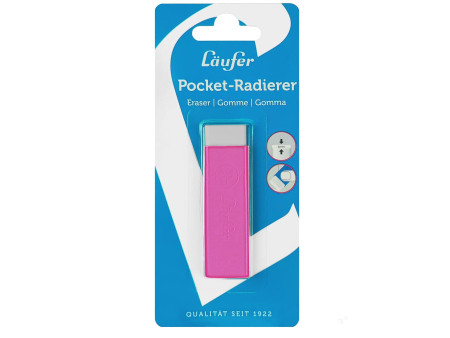 Läufer Gomme en plastique Pocket 2, rose