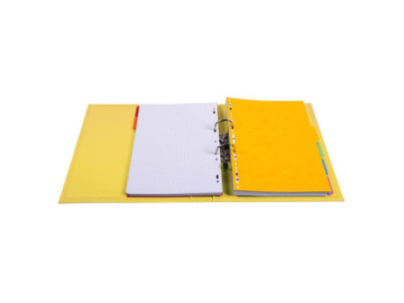 EXACOMPTA Classeur à levier PVC Premiu, A4, 50 mm, jaune