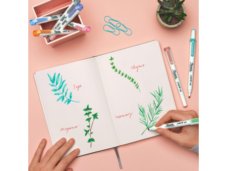 Sharpie Marqueur créatif S-NOTE DUO, carte blister de 16