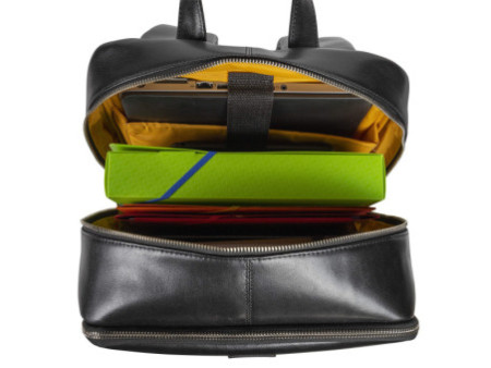 EXACOMPTA Sac à dos ordinateur EXACTIVE, cuir, noir