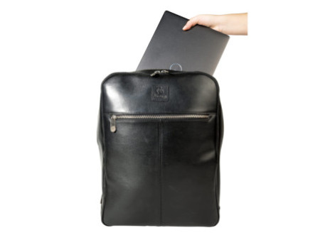 EXACOMPTA Sac à dos ordinateur EXACTIVE, cuir, noir
