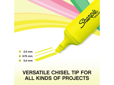 Sharpie Surligneur FLUO XL, blister de 4, assorti