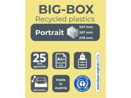 EXACOMPTA Module de classement BIG-BOX Aquarel, 4 tiroirs