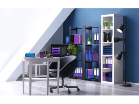 EXACOMPTA Module de classement BIG-BOX, 4 tiroirs, violet
