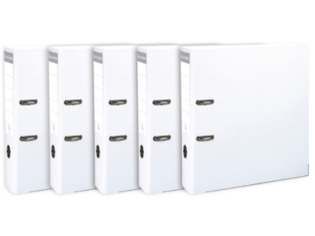 EXACOMPTA Classeur à levier Premium, A4, 80 mm, blanc