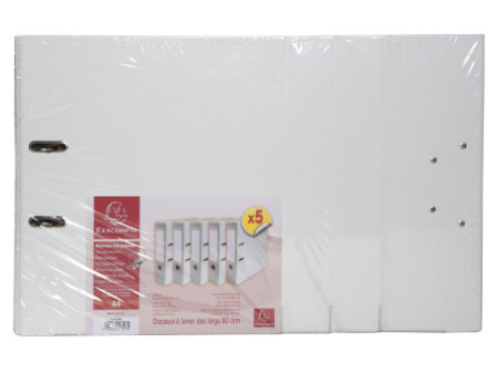 EXACOMPTA Classeur à levier Premium, A4, 80 mm, blanc