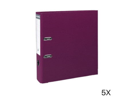 EXACOMPTA Classeur à levier Premium, A4, 80 mm, fuchsia