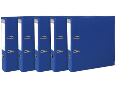 EXACOMPTA Classeur à levier Premium, A4, 80 mm, bleu foncé