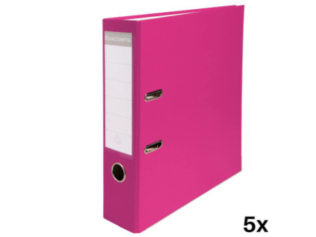 EXACOMPTA Classeur à levier Premium, A4, 80 mm, framboise