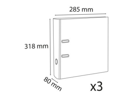EXACOMPTA Classeur à levier Premium, A4, 80 mm, orange