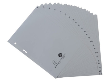 EXACOMPTA Intercalaire en plastique, A-Z, A5, 24 touches