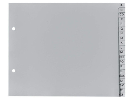 EXACOMPTA Intercalaire en plastique, A-Z, 2/3 A4, 20 touches