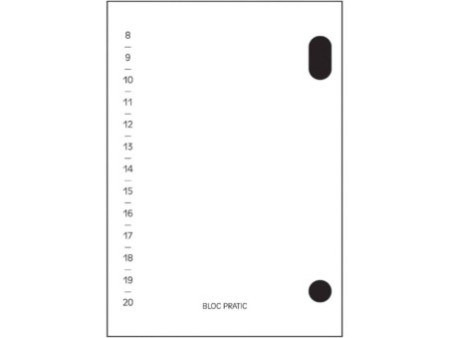 Exacompta Bloc de bureau Bloc-Pratic, 2026, date à droite
