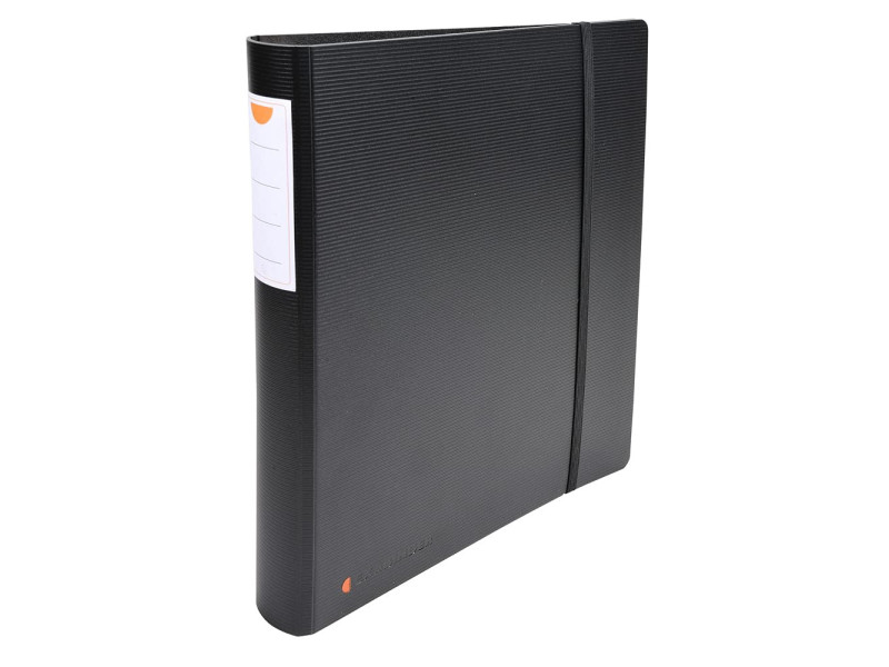 EXACOMPTA Classeur Exabinder, 4 anneaux, A4, en PP, noir