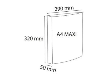 EXACOMPTA Classeur Exabinder, 4 anneaux, A4, en PP, noir