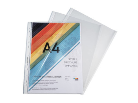 EXACOMPTA Pochette perforée, A4, PP, transparent