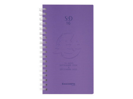 EXACOMPTA Agenda de poche SAD 16S, 2025/2026, 16 mois