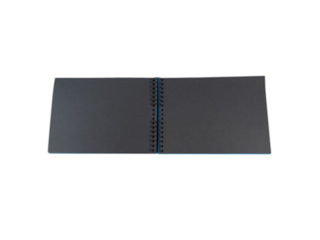 EXACOMPTA Album photos à spirales MILANO 320 x 220 mm, bleu