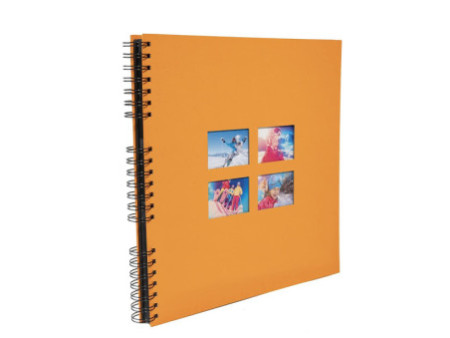 EXACOMPTA Album photos à spirales MILANO 320 x 320 mm,orange
