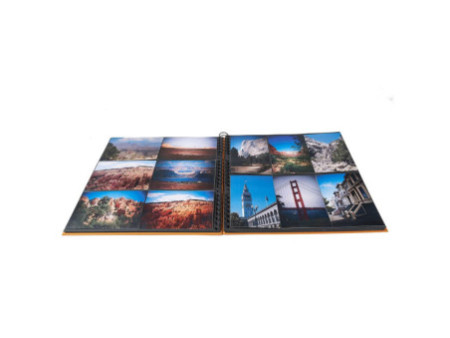 EXACOMPTA Album photos à spirales MILANO 320 x 320 mm,orange