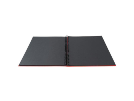 EXACOMPTA Album photos à spirales MILANO 320 x 320 mm, rouge