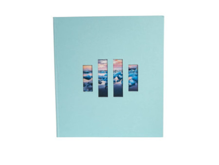 EXACOMPTA Album photos MILANO 290 x 320 mm, bleu turquoise