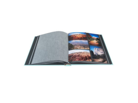 EXACOMPTA Album photos MILANO 290 x 320 mm, bleu turquoise