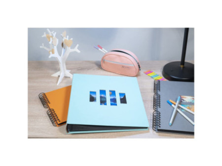 EXACOMPTA Album photos MILANO 290 x 320 mm, bleu turquoise