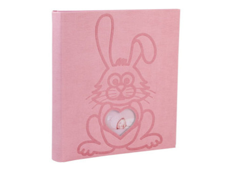 EXACOMPTA Album photos livre LAPIN TEDDY, 290 x 320 mm, rose