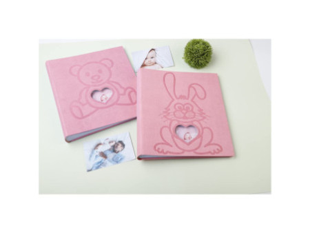 EXACOMPTA Album photos livre LAPIN TEDDY, 290 x 320 mm, rose