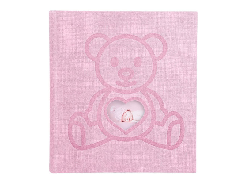 EXACOMPTA Album photos livre OURS TEDDY, 290 x 320 mm, rose