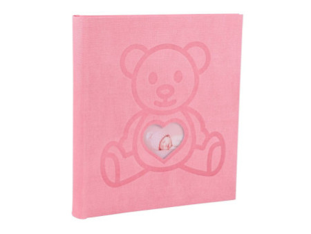 EXACOMPTA Album photos livre OURS TEDDY, 290 x 320 mm, rose