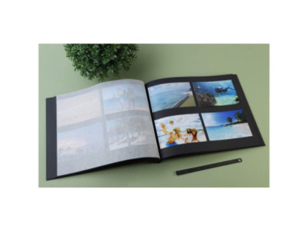 EXACOMPTA Album photos à vis ARAMY, 370 x 290 mm, noir