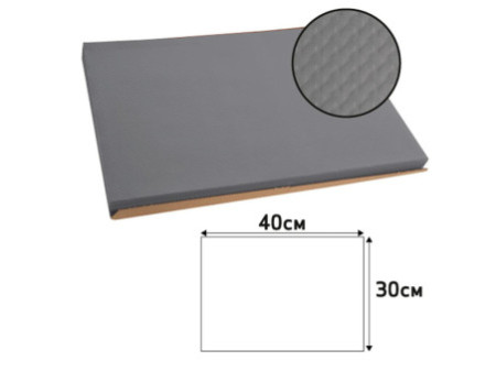 PROnappe Set de table jetable, 400 x 300 mm, gris