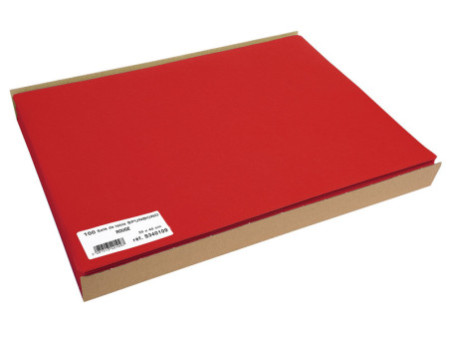 PROnappe Set de table jetable Spunbond, 400 x 300 mm, rouge