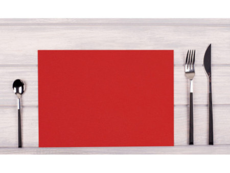 PROnappe Set de table jetable Spunbond, 400 x 300 mm, rouge