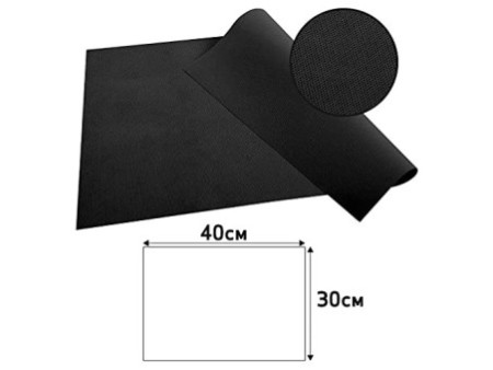 PROnappe Set de table jetable Spunbond, 400 x 300 mm, noir