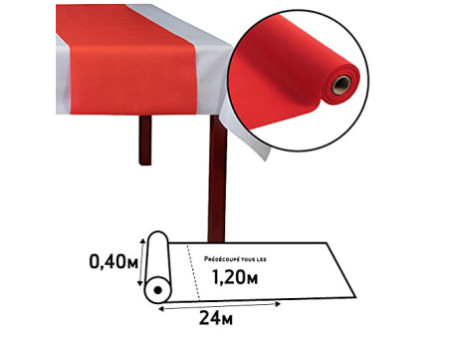 PROnappe Tête à tête Airlaid, rouge