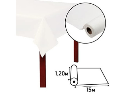 PROnappe Nappe jetable Airlaid, (l)1,2 x (L)15 m, blanc