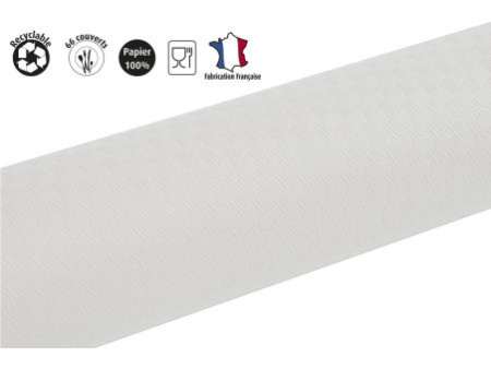 PROnappe Nappe en papier gaufré, (l)1,18 x (L)20 m, blanc