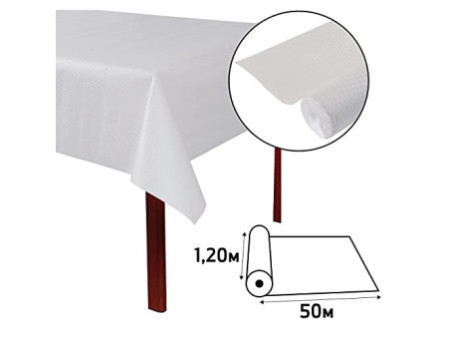 PROnappe Nappe en papier gaufré, (l)1,18 x (L)50 m, blanc