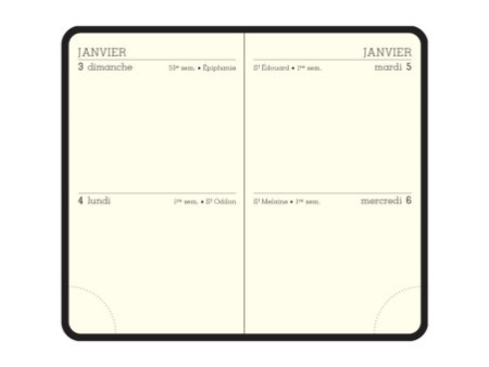 EXACOMPTA Recharge pour agenda MINI 11 2 JOURS, 2026