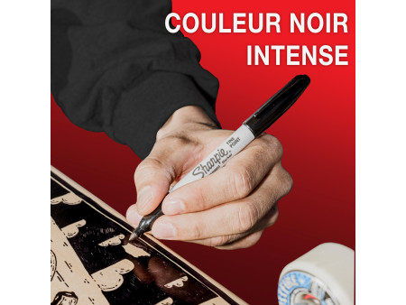 Sharpie Marqueur permanent FINE, blister de 12, noir